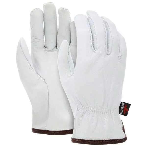 3601XXXL MCR Safety Goatskin Drivers Gloves, 3X-Large, Leather, White