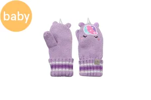 Baby Knitted Mittens - Unicorn