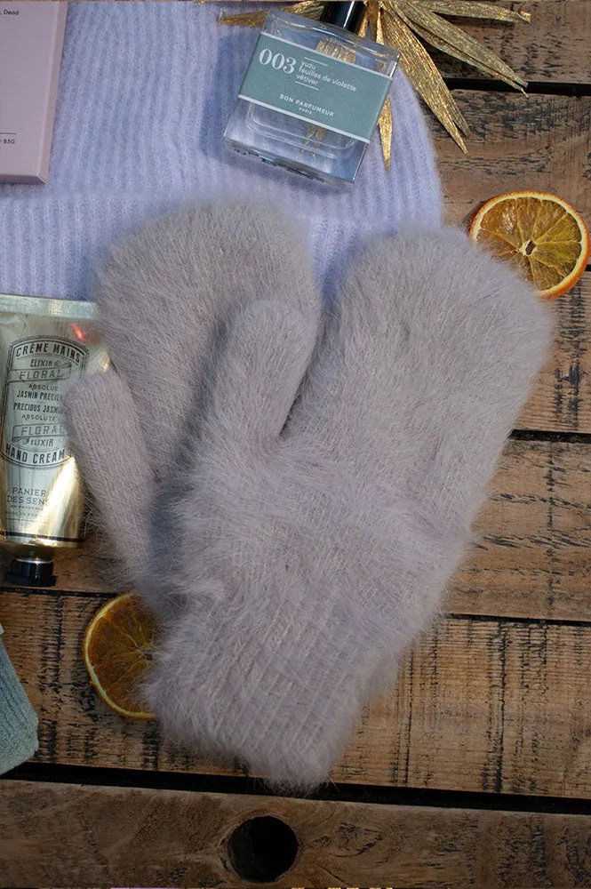 Billy Bamboo Fluffy Charcoal Mittens