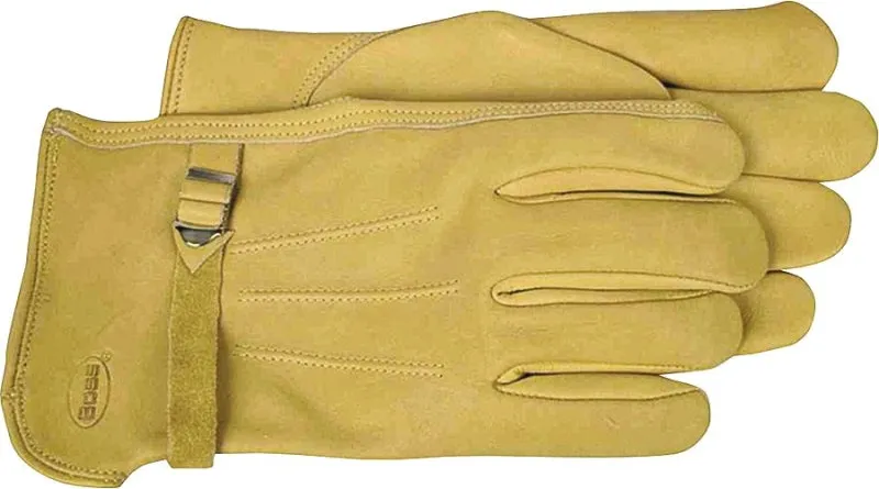 Boss 6023XL Gloves, XL, Keystone Thumb, Open Cuff, Cowhide Leather, Gold :PR: QUANTITY: 1