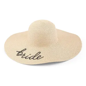 Bride-to-Be Floppy Straw Sun Hat