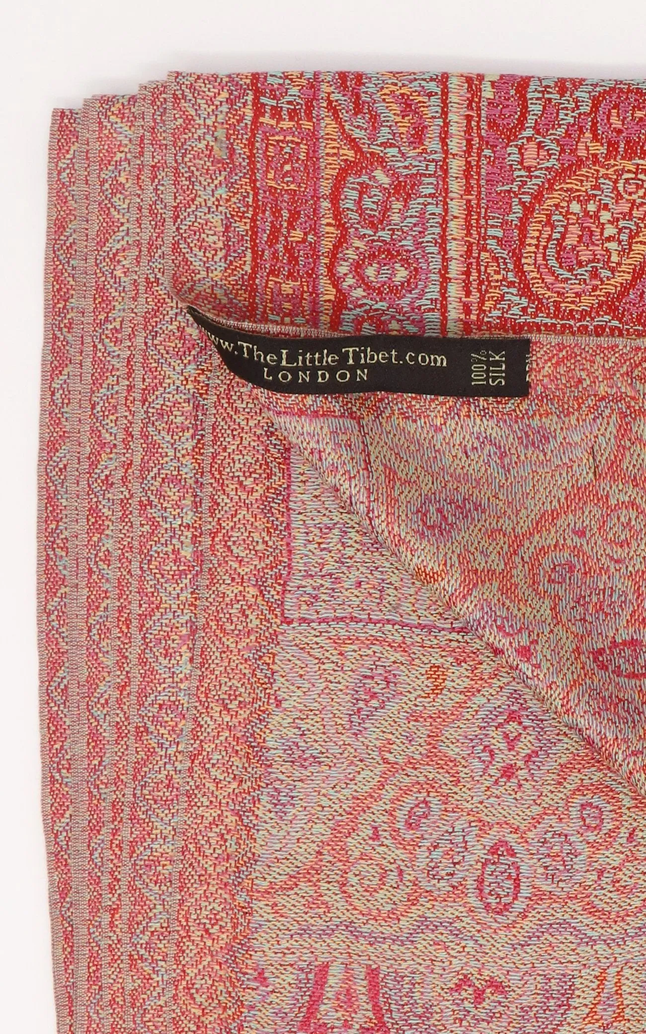 Cherie Red Silk Scarf - MCM/L203