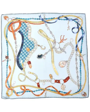 Chloé Print Square Silk Scarf