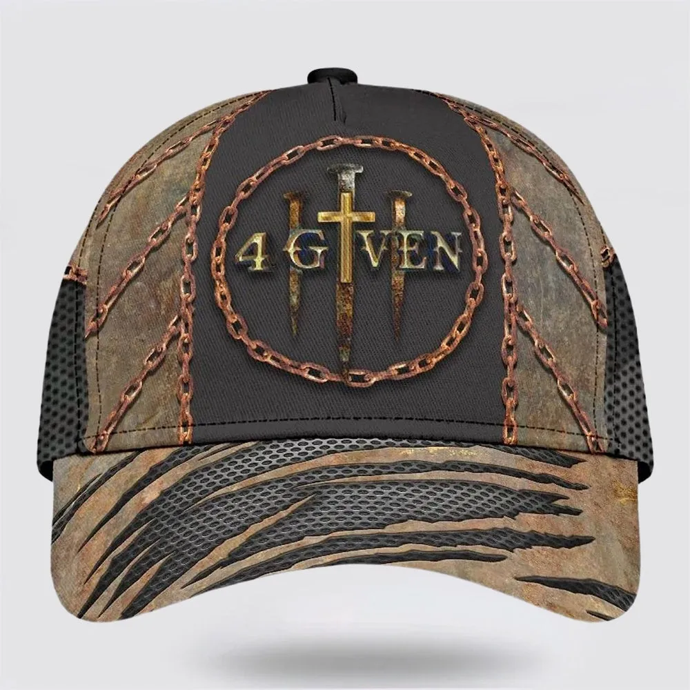 Christian 1 Cross 3 Nails 4 Given Baseball Cap - Christian Hats for Men and Women