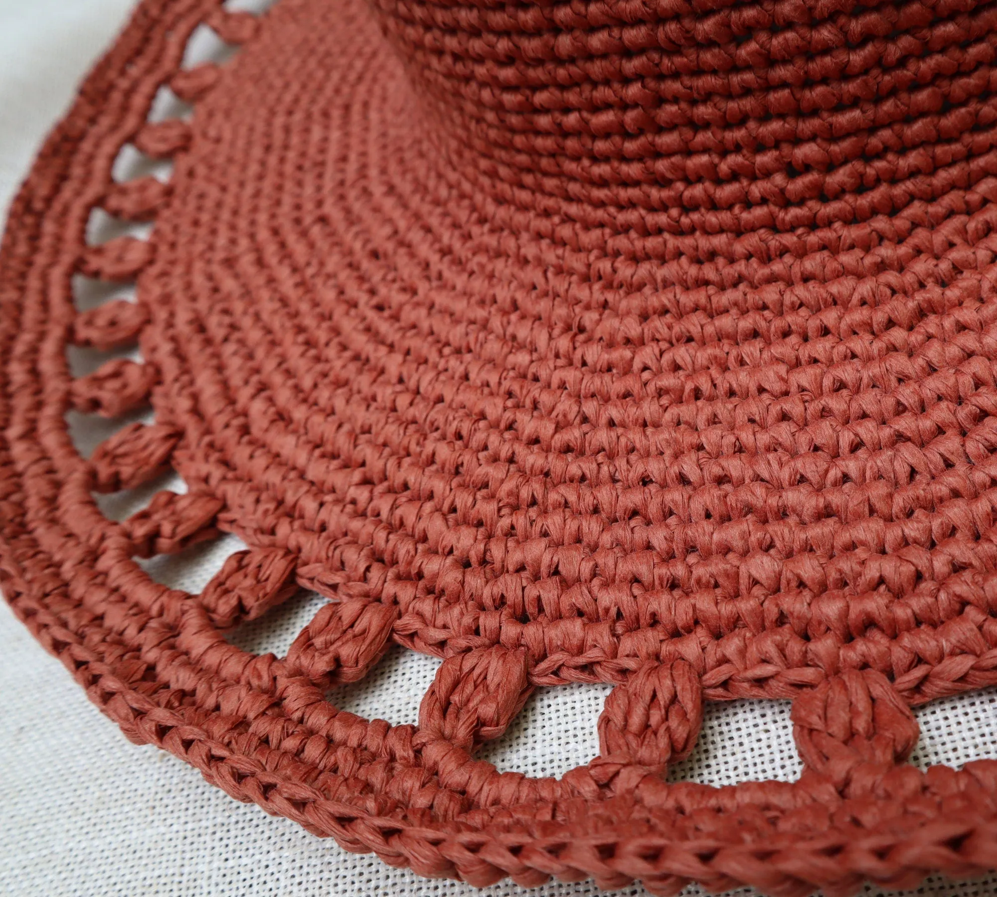 Crochet Sun Hat Pattern & Video Tutorial printable/ downloadable PDF pattern US women's S/M/L