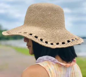 Crochet Sun Hat Pattern & Video Tutorial printable/ downloadable PDF pattern US women's S/M/L