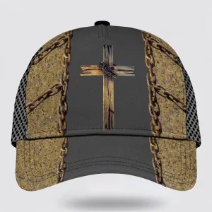 Cross Wooden Baseball Cap - Christian Hats for Men and Women