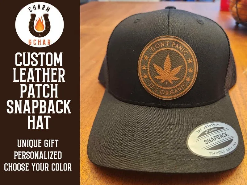 Custom Leather Patch Trucker Hats - Classic Colors