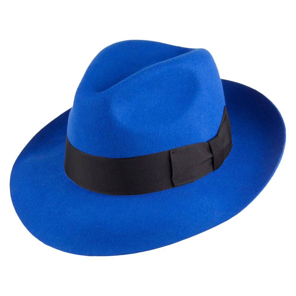 Denton Hats Mayfair Wool Felt Fedora - Cobalt