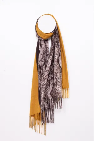 di firenze Soft Feel Snake Print Pashmina Scarf