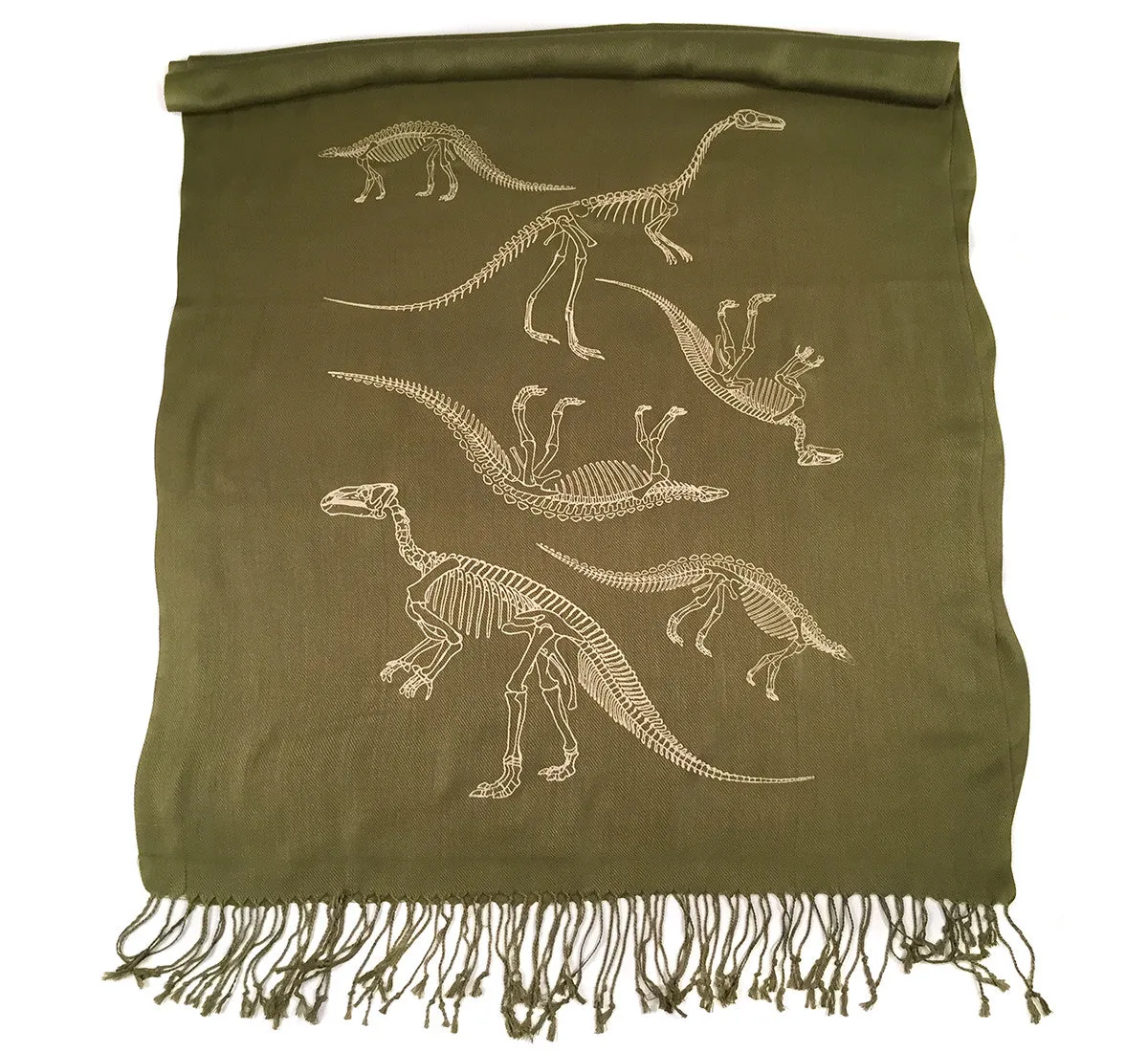 Dinosaur Bones Pashmina Scarf