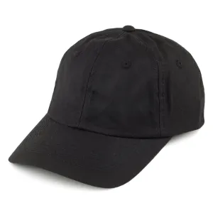 Dorfman Pacific Hats Unstructured Oilcloth Baseball Cap - Black