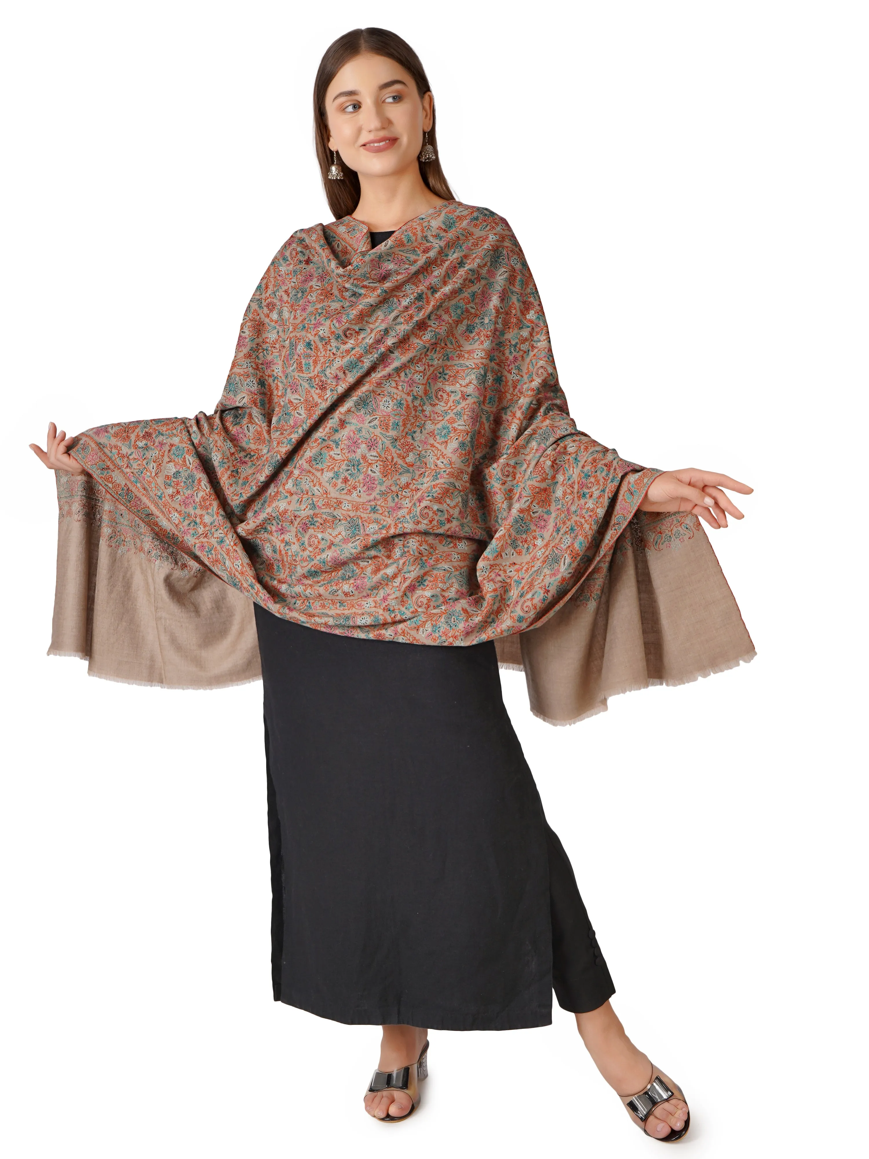 Elegant Pashmina Shawl Perfect for All Occasions – Timeless Tradition - Natural Toosh