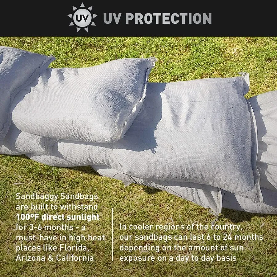 Empty Polypropylene Sandbags - 18" x 30" (UV Resistant)