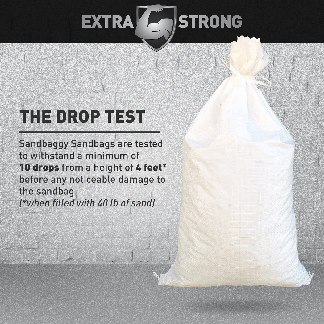 Empty Polypropylene Sandbags - 18" x 30" (UV Resistant)