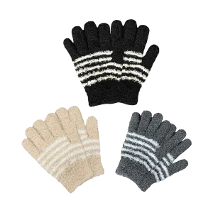 EvridWear Kids Fluffy Winter Gloves in Black Colors - Warm & Stretchy