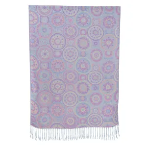 Grey Bohemian Mandala Pashmina