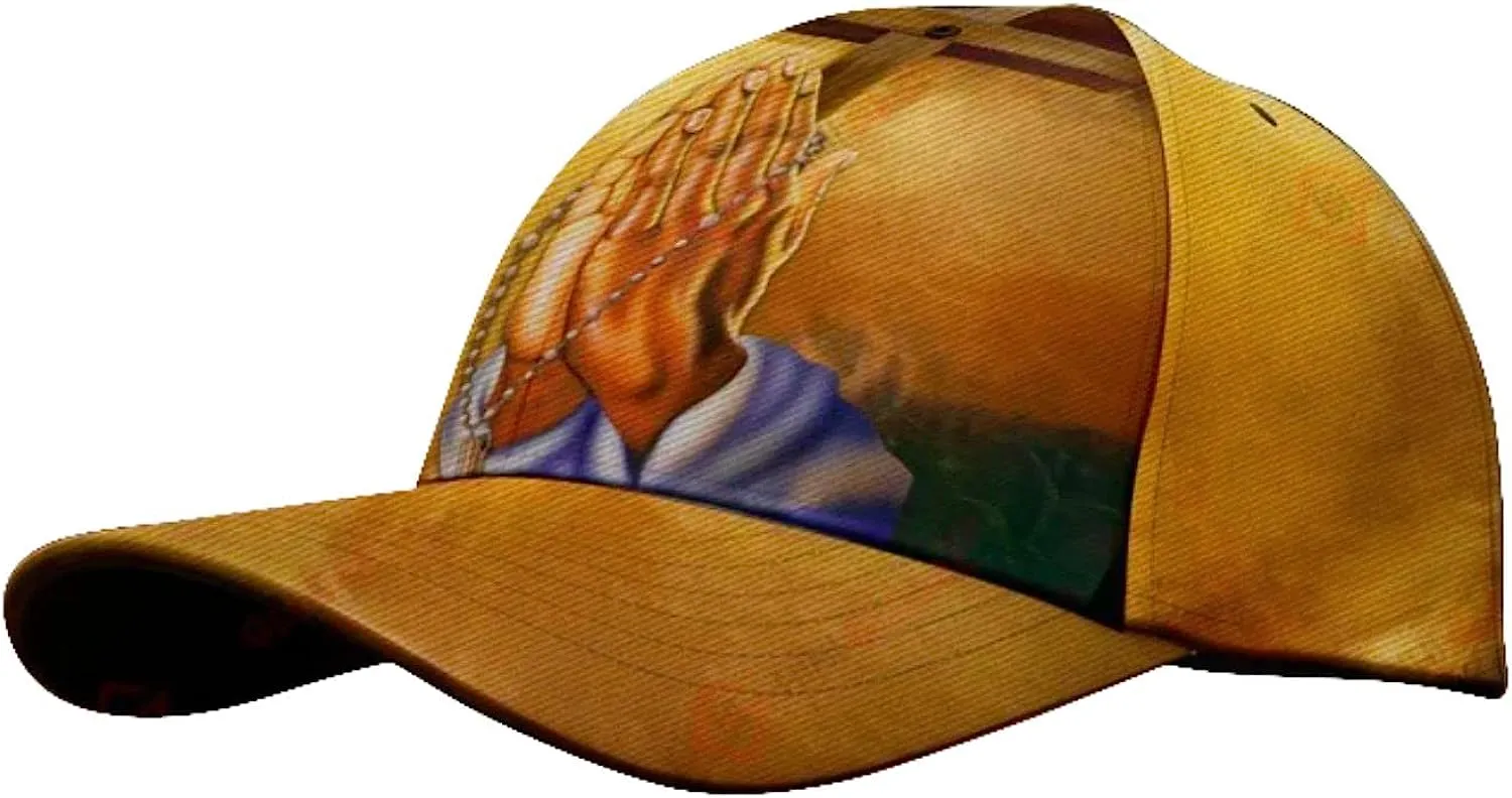 Hand Of God Pray Cross Baseball Cap - Christian Hats for Men and Women