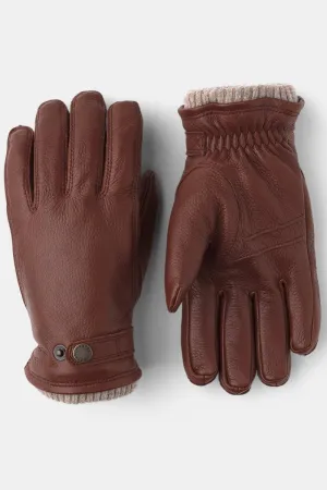 Hestra Leather Utsjö Gloves (Chestnut)