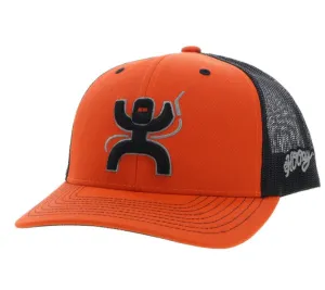 Hooey ARC Orange & Black Trucker Snapback Hat 2221T-ORBK