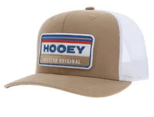 Hooey Horizon Tan & White Trucker Snapback Hat 2335T-TNWH