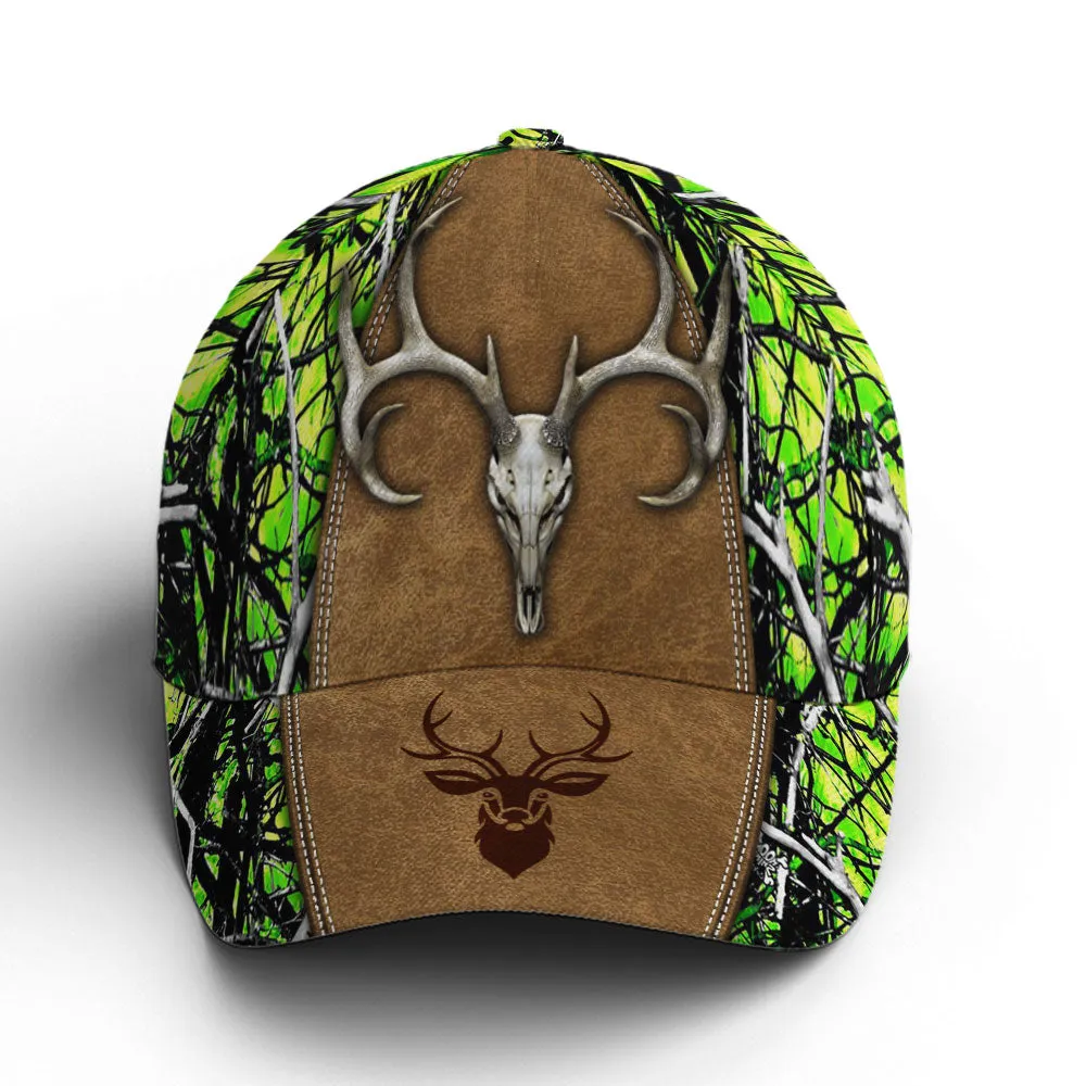 Hunting Camouflage Multicolor Deer Logo Baseball Cap