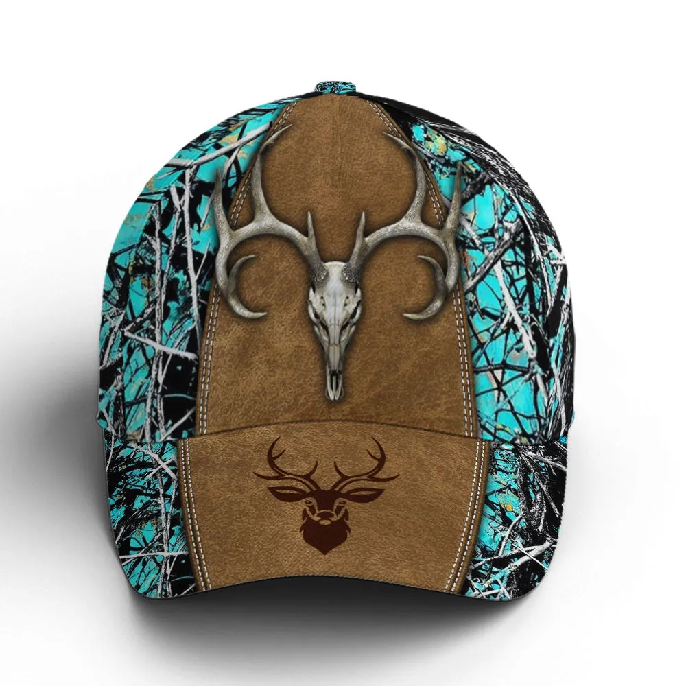 Hunting Camouflage Multicolor Deer Logo Baseball Cap