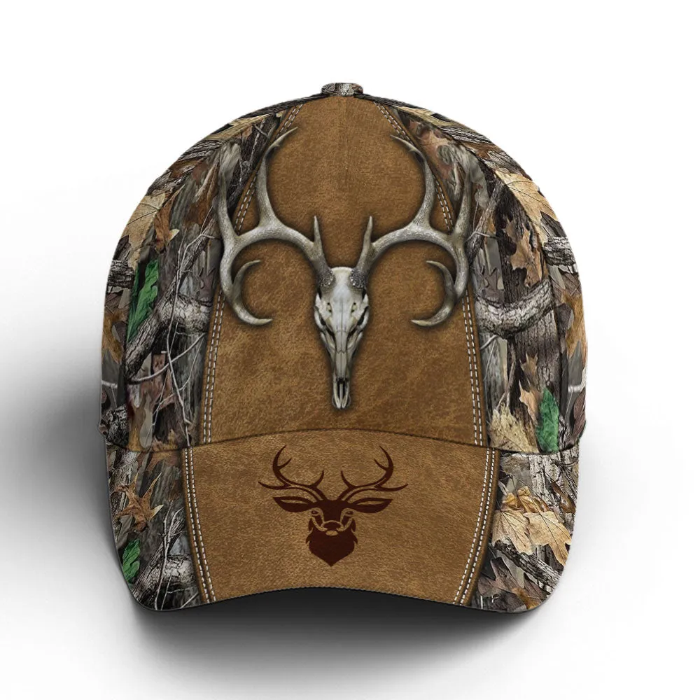 Hunting Camouflage Multicolor Deer Logo Baseball Cap