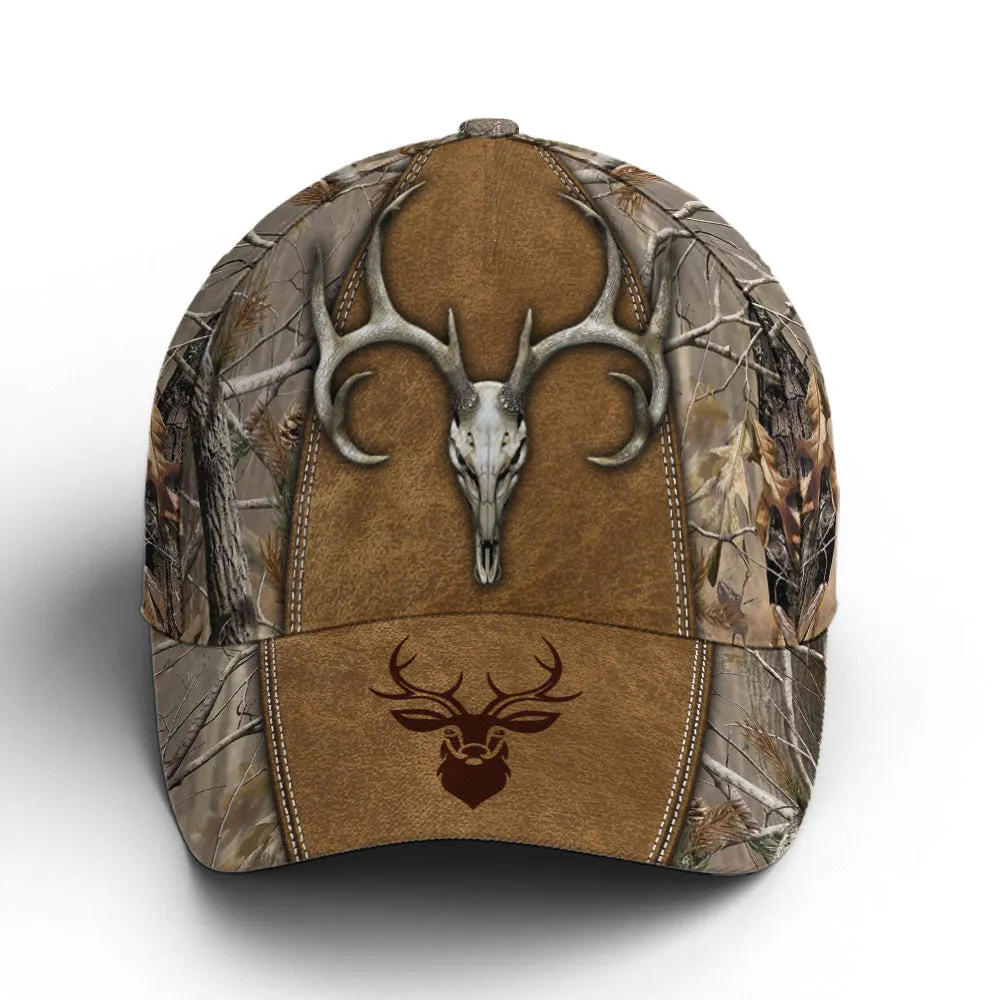 Hunting Camouflage Multicolor Deer Logo Baseball Cap