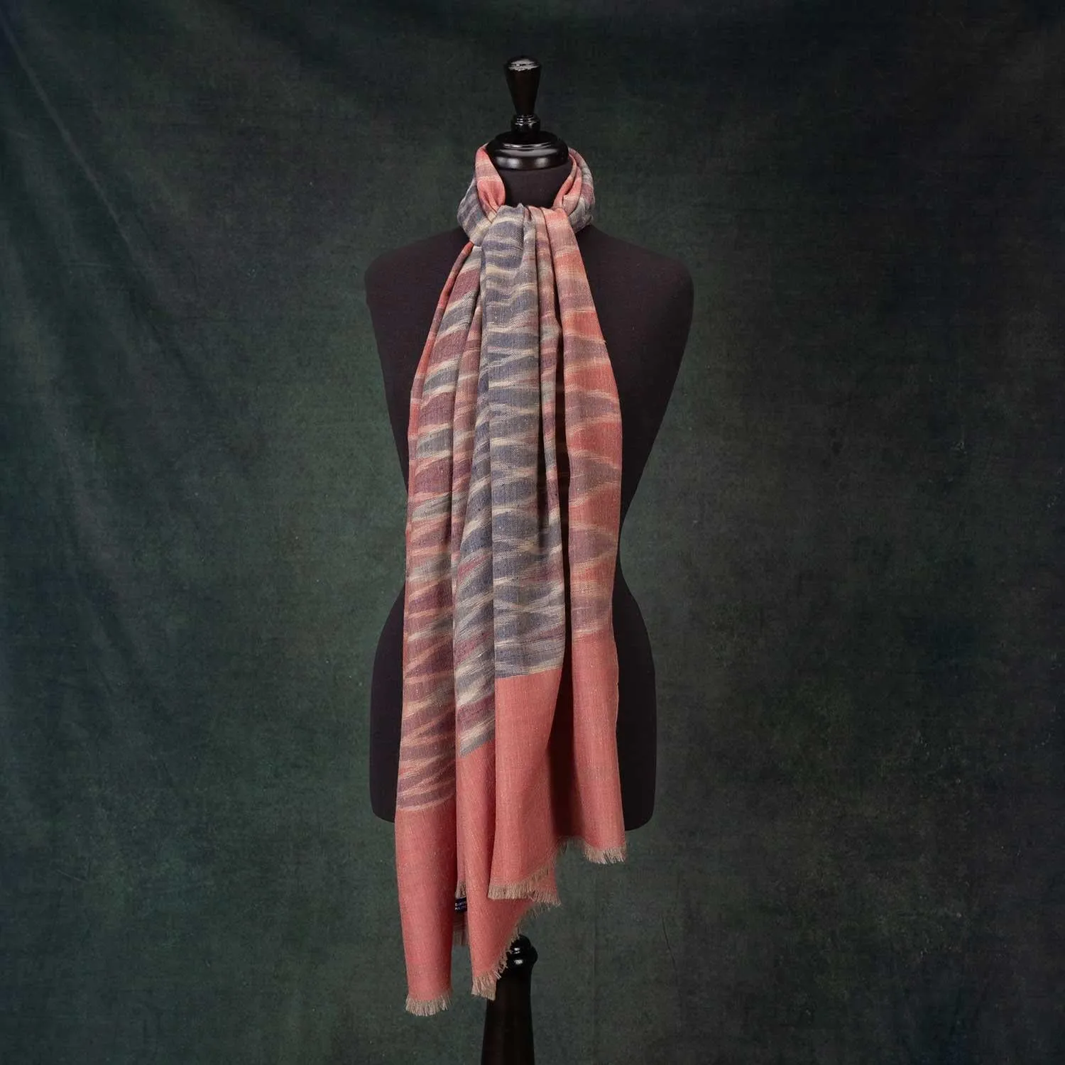 Ikat Cashmere Pashmina Sunset