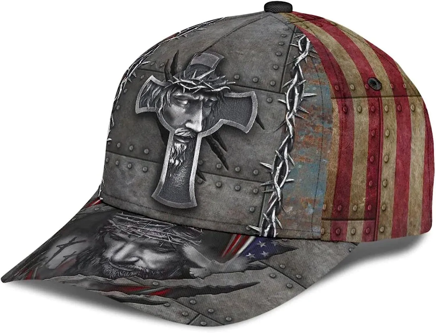 Jesus Cross Crucifixion Of Jesus All Over Print Baseball Cap - Christian Hats For Men Women