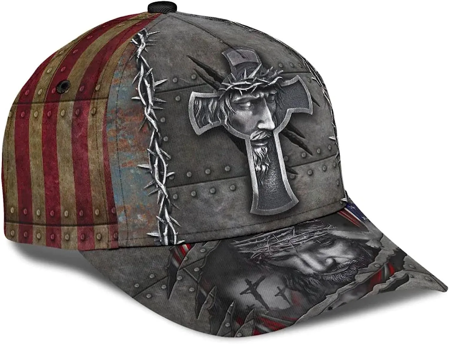 Jesus Cross Crucifixion Of Jesus All Over Print Baseball Cap - Christian Hats For Men Women