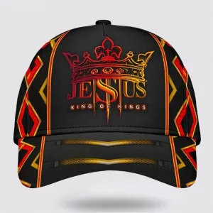 Jesus King Of Kings Baseball Cap - Christian Hats for Men and Women