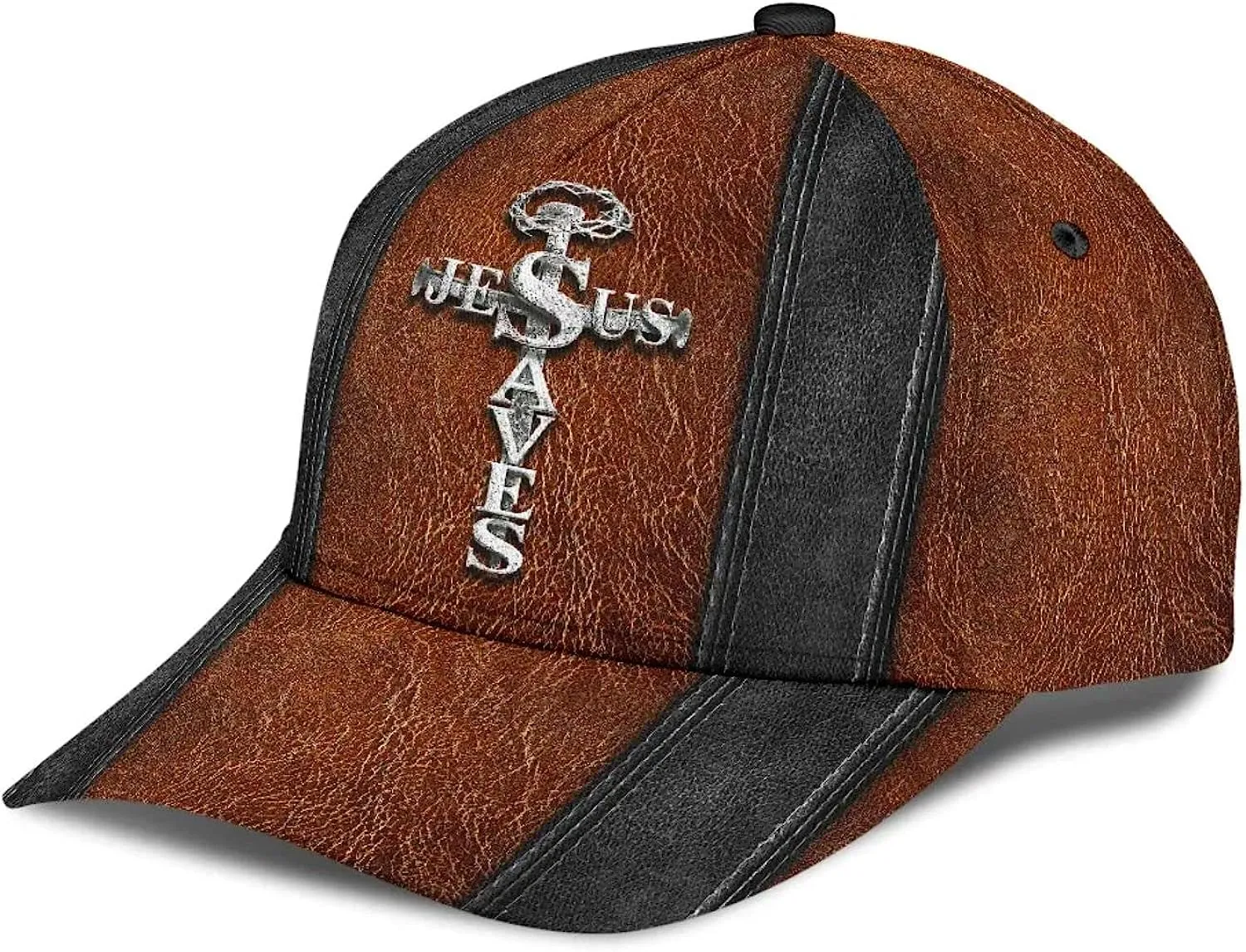 Jesus Saves Nail Cross Classic Hat All Over Print - Christian Hats for Men and Women