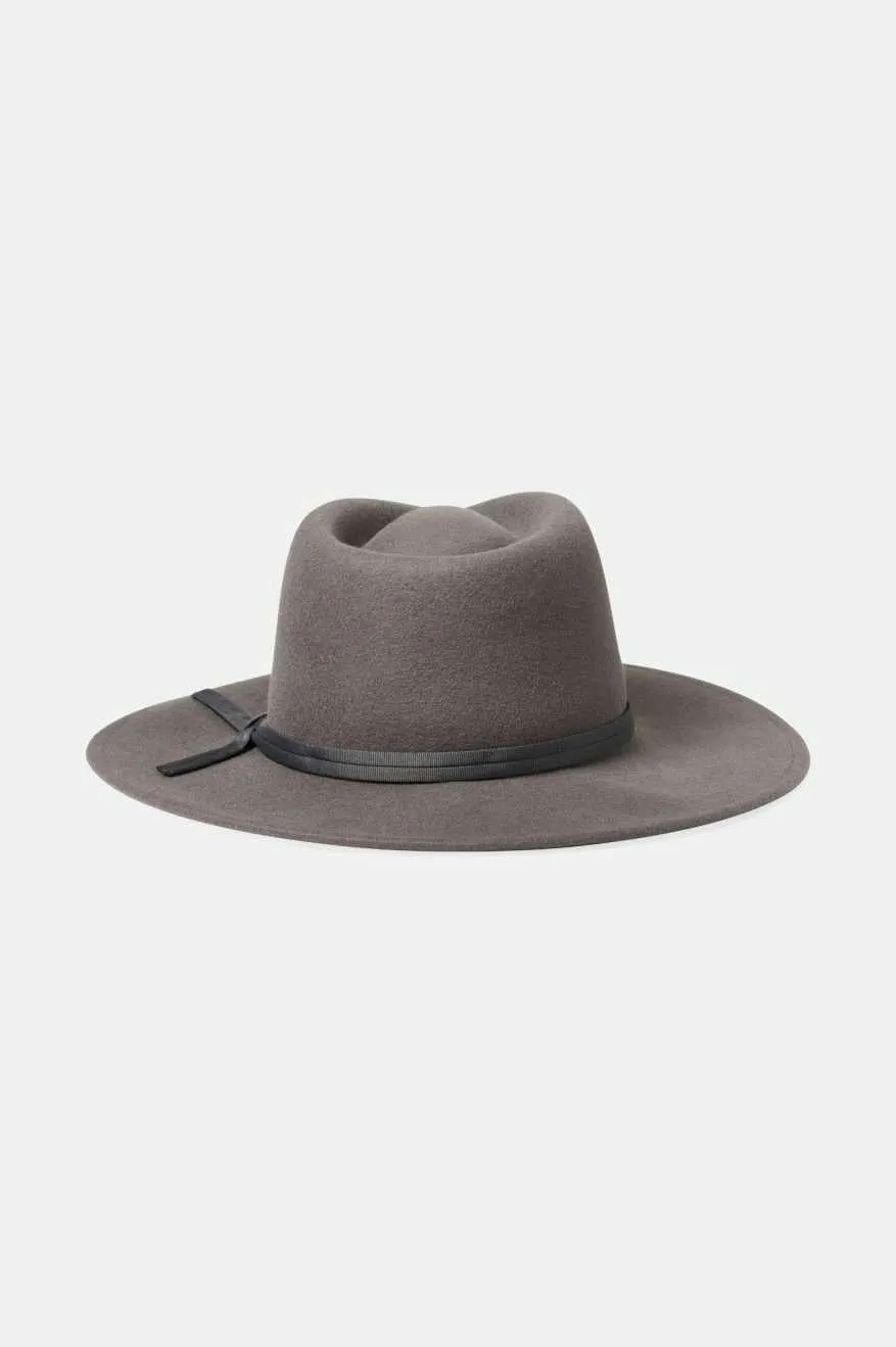 Joanna Felt Packable Hat - Dark Grey