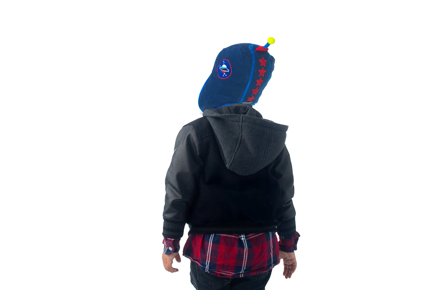 Kids & Baby Reversible Sherpa Hat - Dinosaur & Astronaut