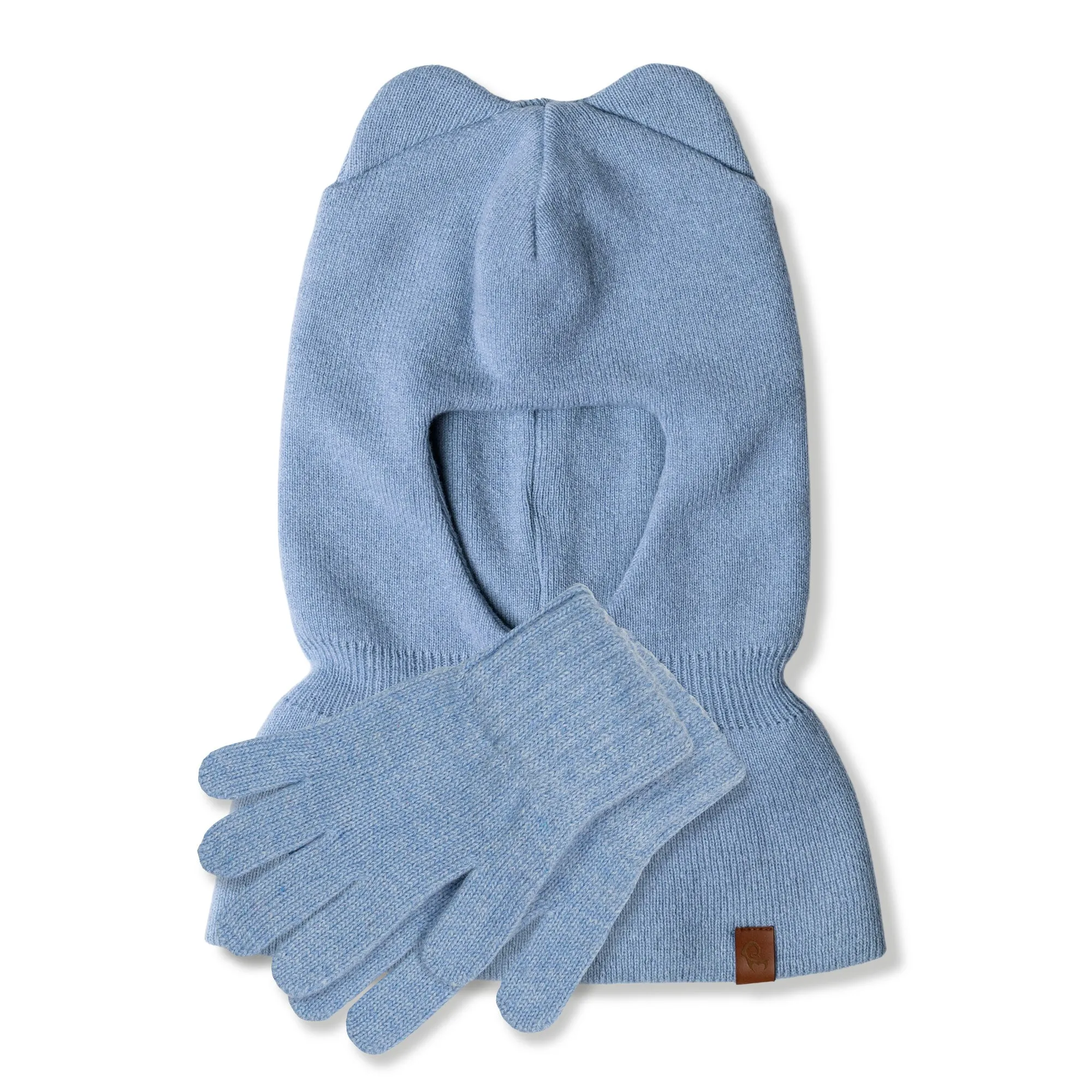 Kids' Knit Balaclava & Gloves Merino & Cashmere 2-Piece