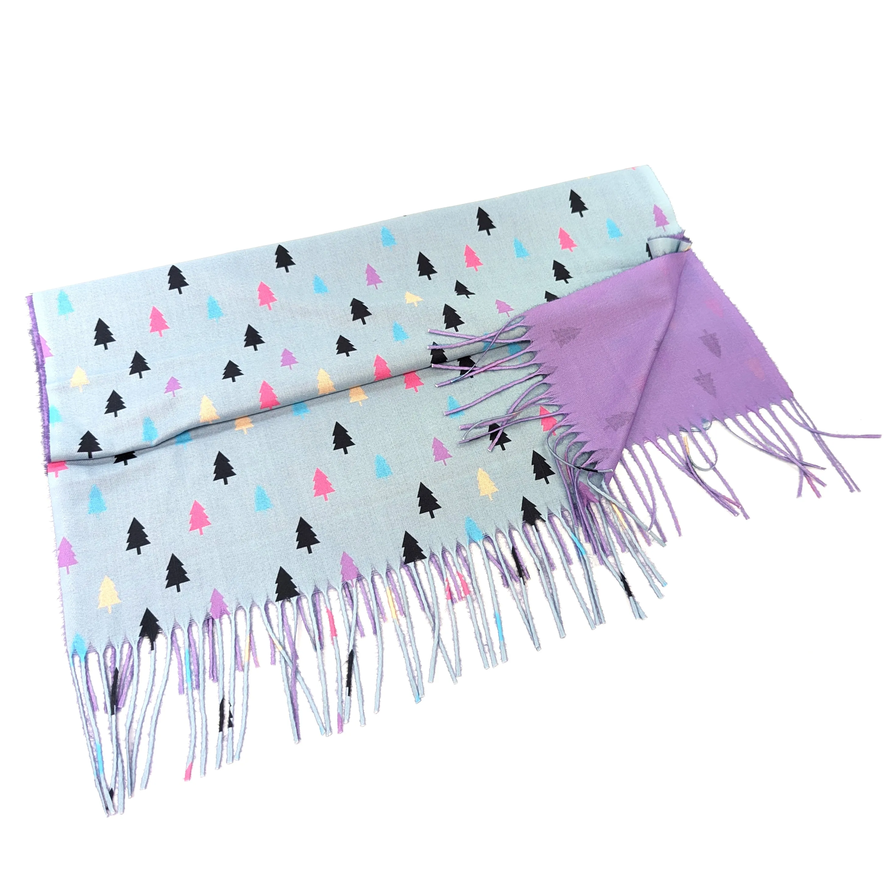 Lilac Trees Pashmina Style Scarf - Exclusive Style