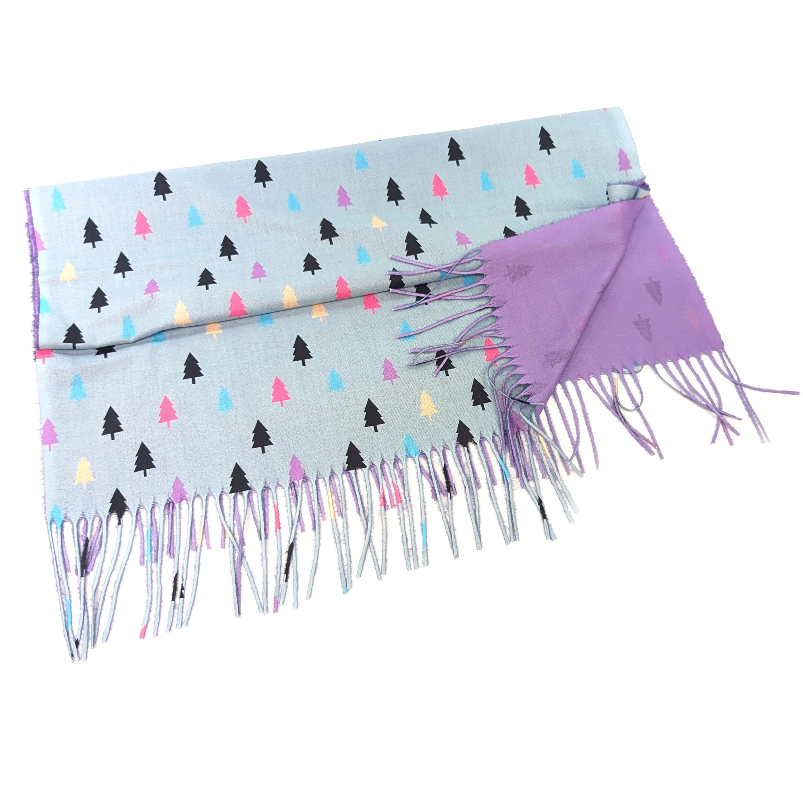 Lilac Trees Pashmina Style Scarf - Exclusive Style