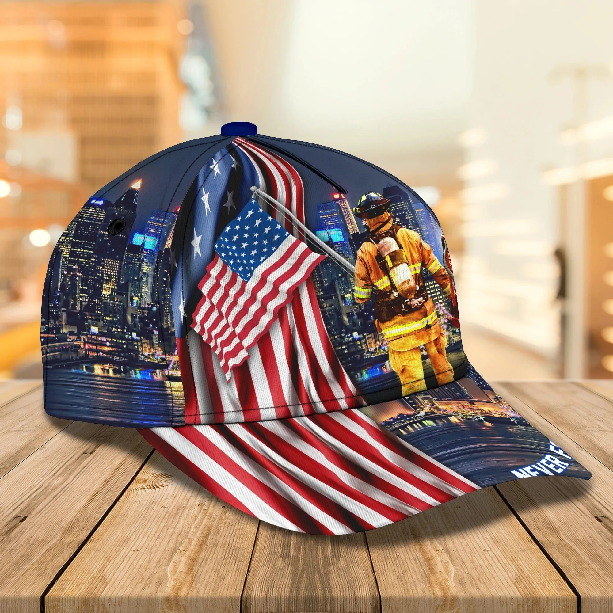 Personalized Classic Cap Firefighter Eagle For Men And Woman - Baseball 3D Firefighter Cap Hat