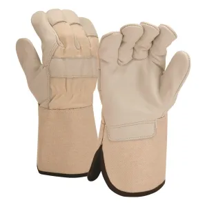 Pyramex Premium Cowhide Leather Work Gloves GL1004W (12 Pair)