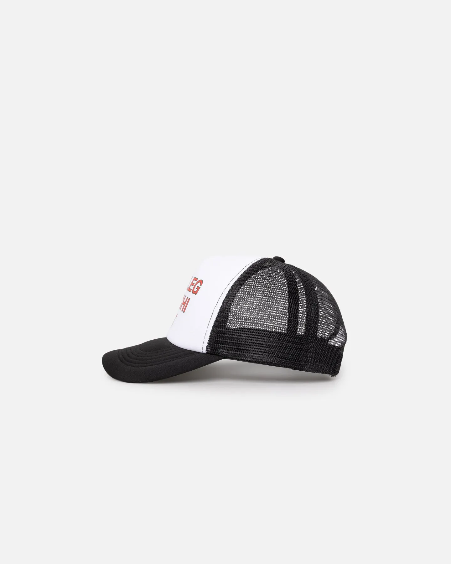 Secret Club Bootleg Goochi Trucker Snapback White/Black