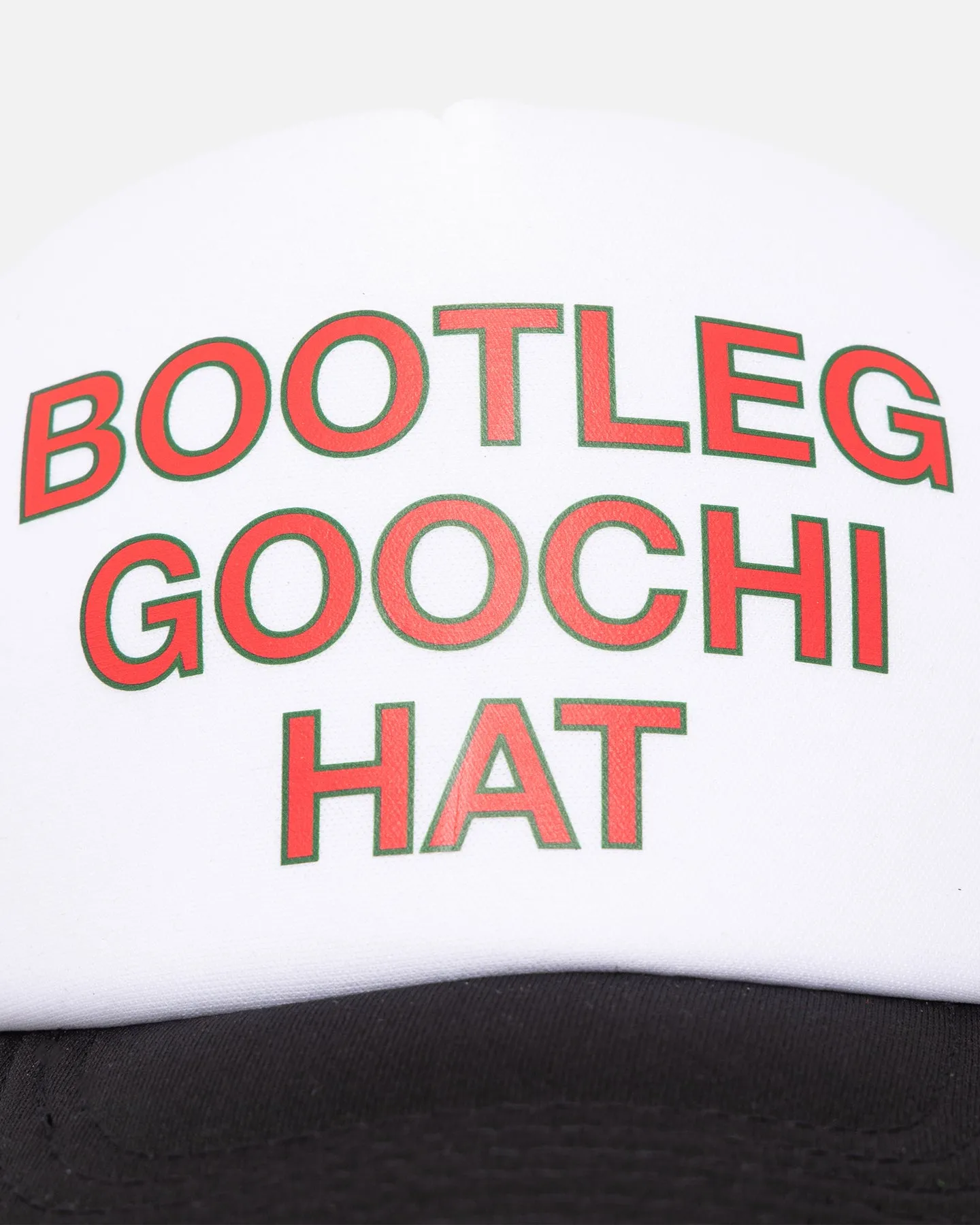 Secret Club Bootleg Goochi Trucker Snapback White/Black