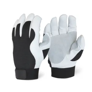 Single Pair - Goatskin Double Palm Mechanic Glove