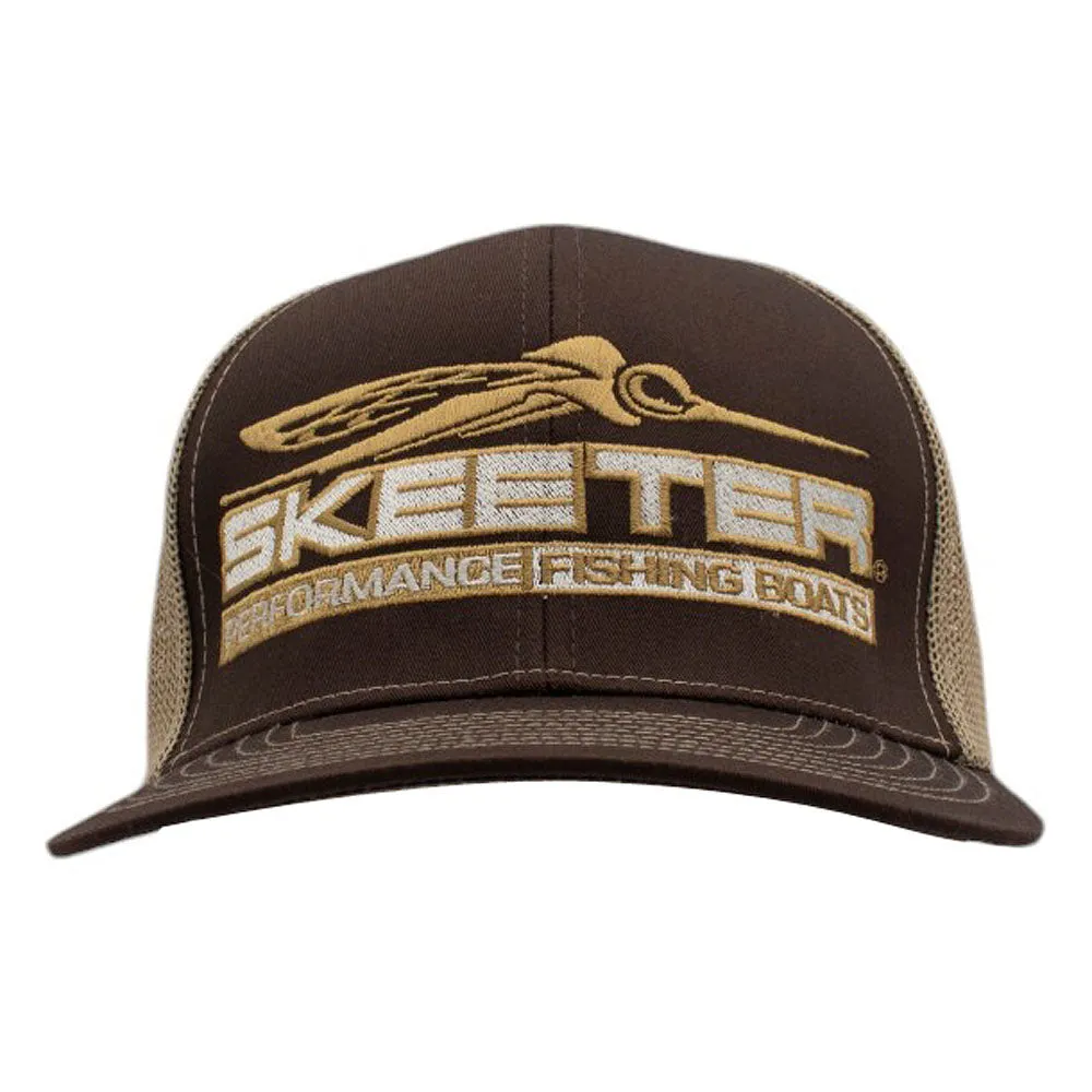 Skeeter Trucker Hat - Brown-Khaki