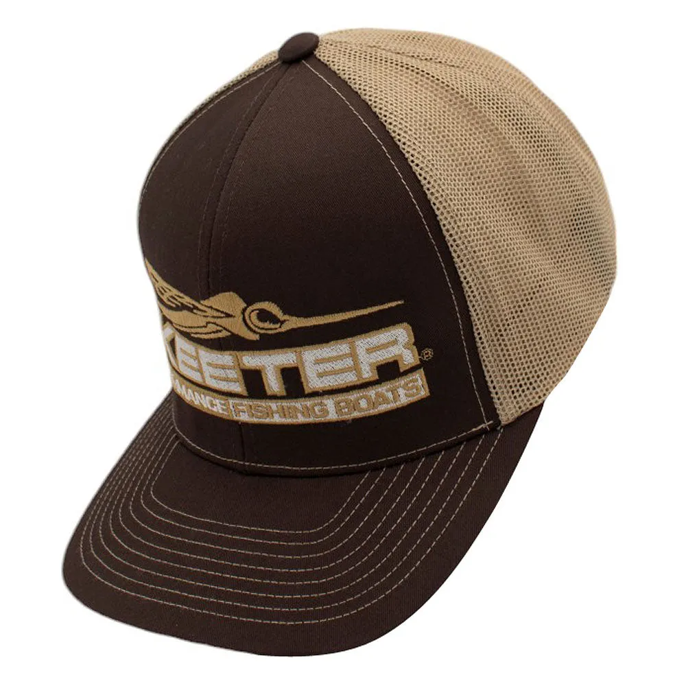 Skeeter Trucker Hat - Brown-Khaki