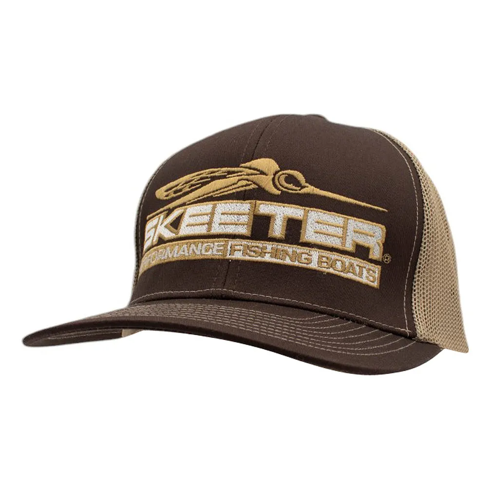 Skeeter Trucker Hat - Brown-Khaki