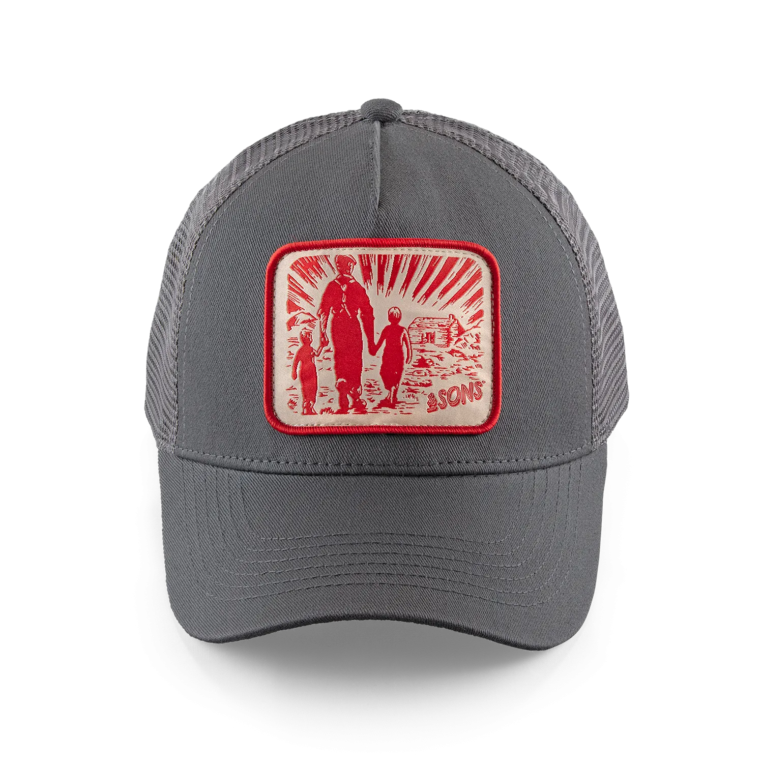 Trucker Badge Cap Grey