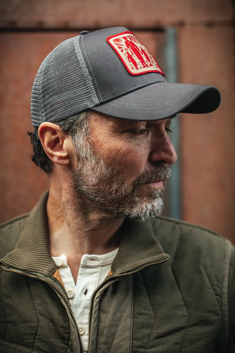 Trucker Badge Cap Grey