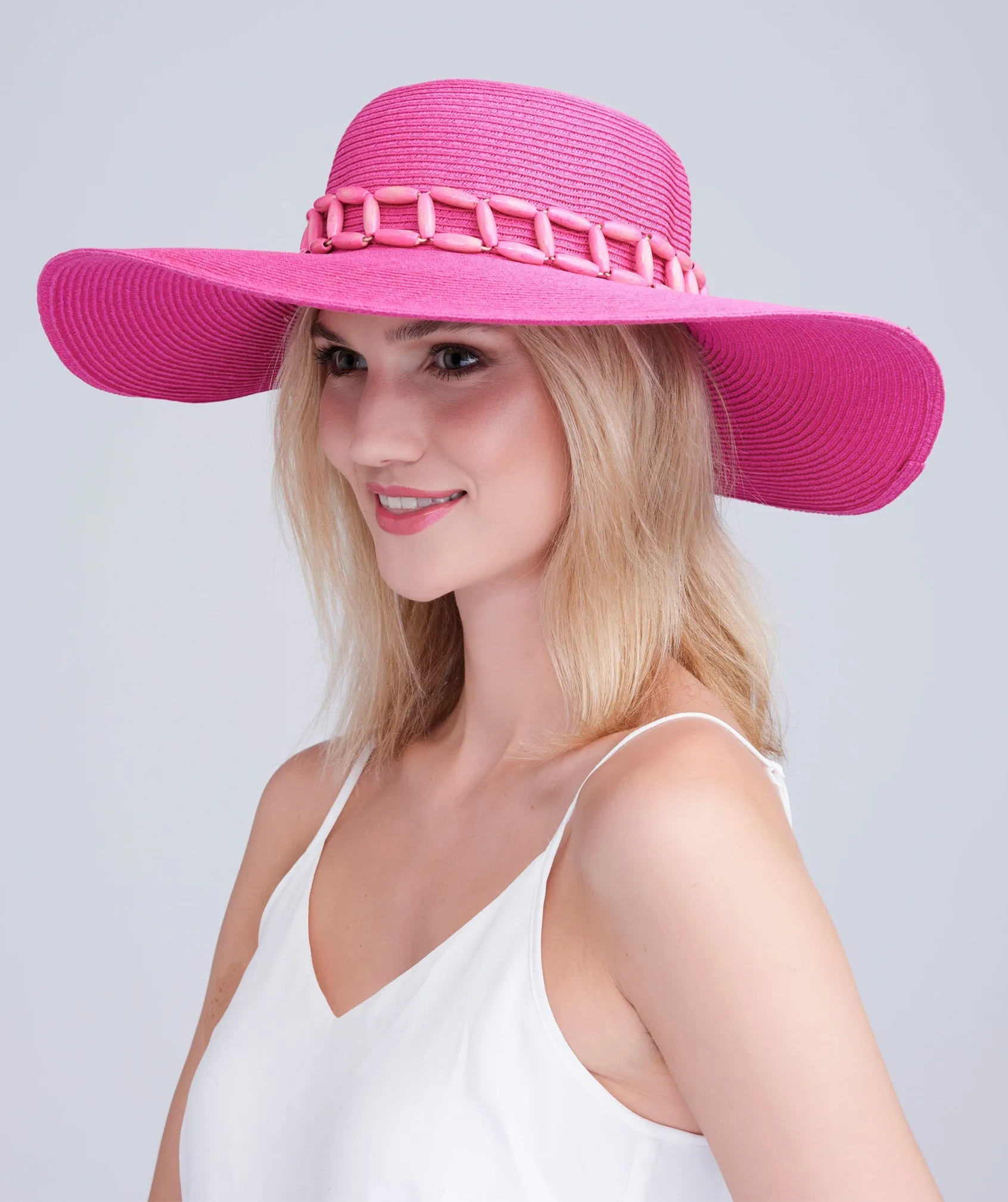 Tulum Hat - Hot Pink